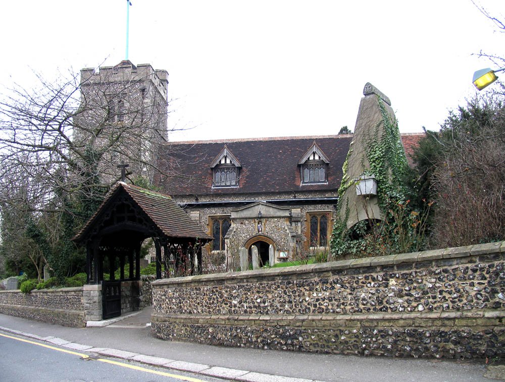 Pinner, UK - Fil:St John the Baptist, Church Lane, Pinner - geograph.org.uk -  1754133.jpg – 